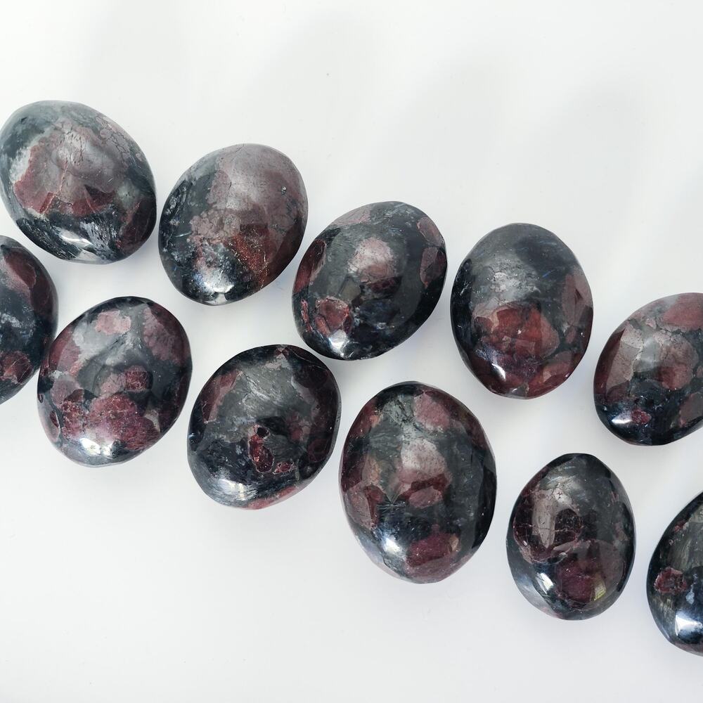 YOU PICK Fireworks Garnet Palm Stone Healing Crystals